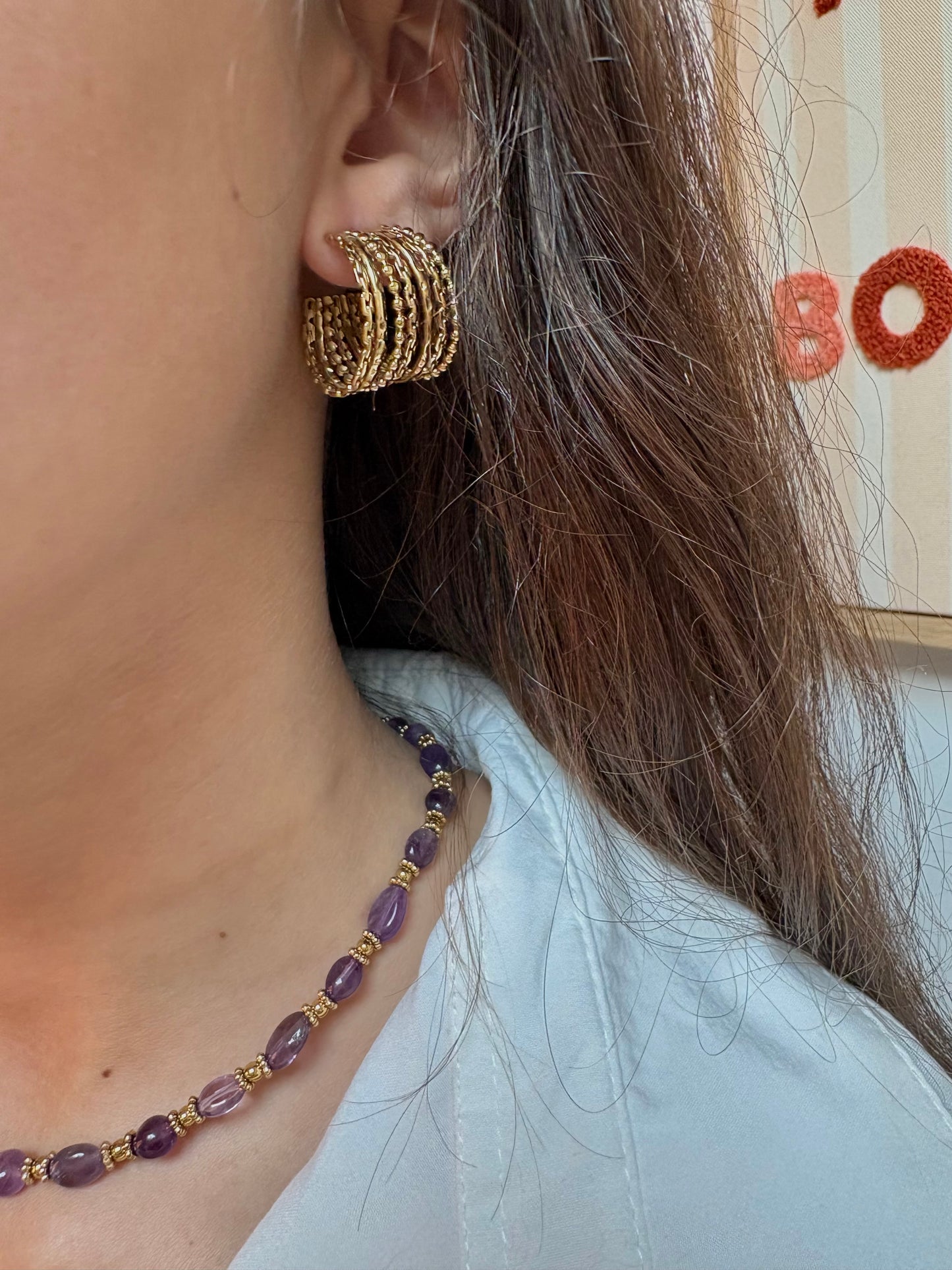 Boucles d’oreilles en acier inoxydable | Lise