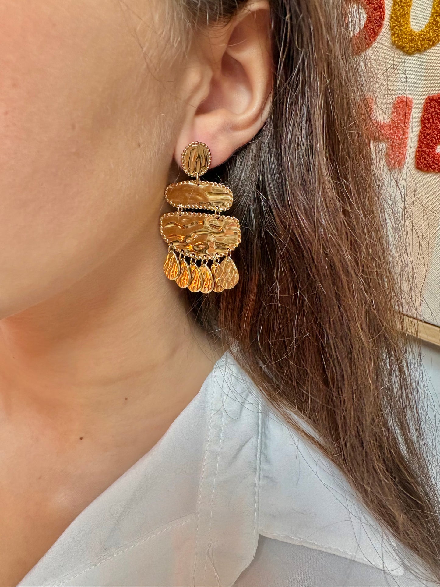 Boucles d’oreilles en acier inoxydable | Alice