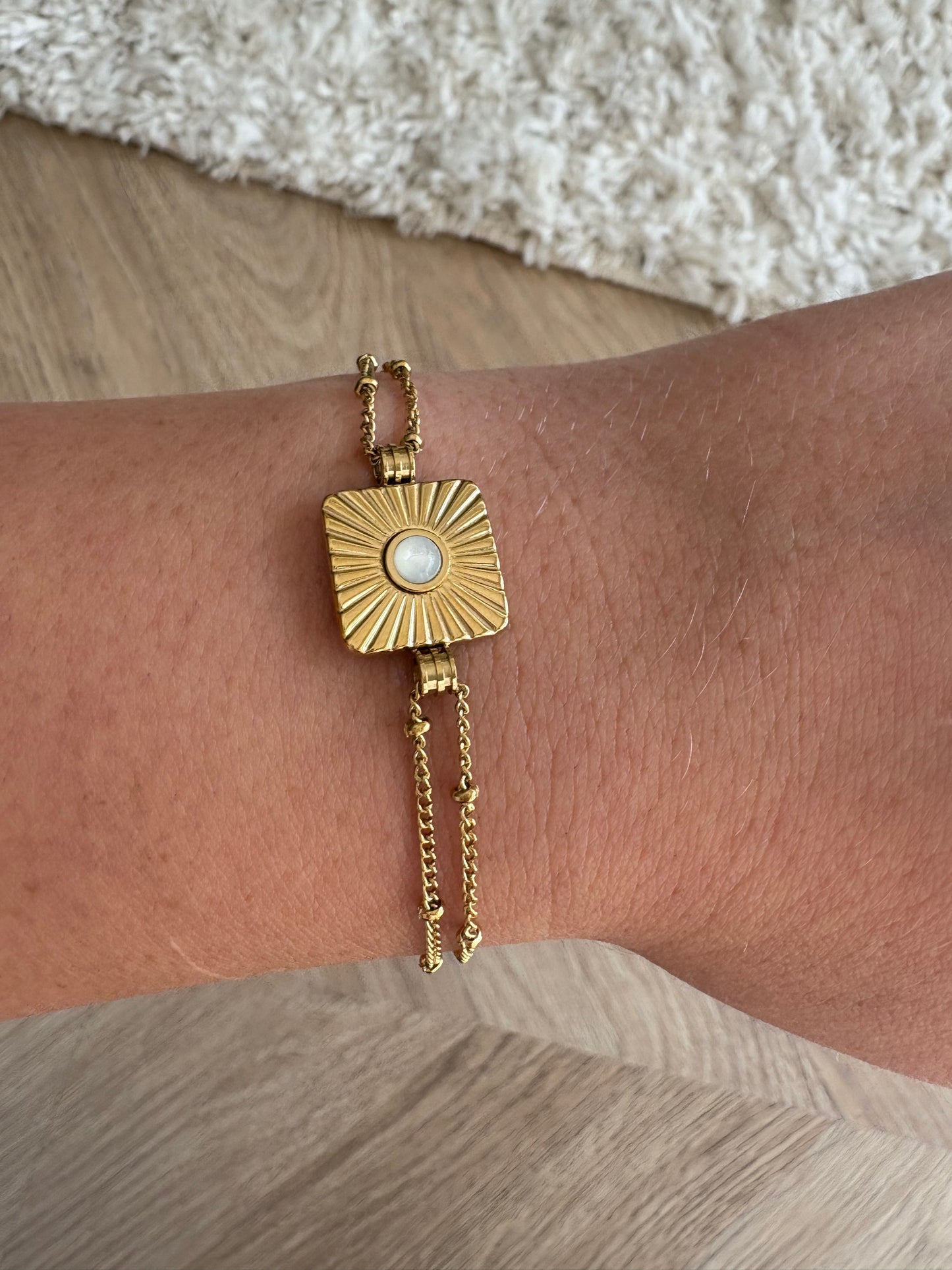 Bracelet en acier inoxydable et nacre | Louane