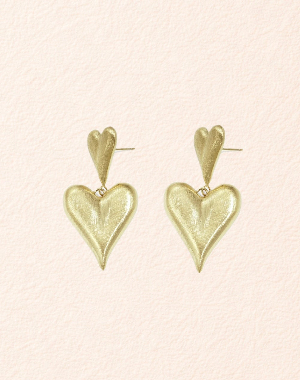 Boucles d’oreilles en acier inoxydable cœur | Anaïs
