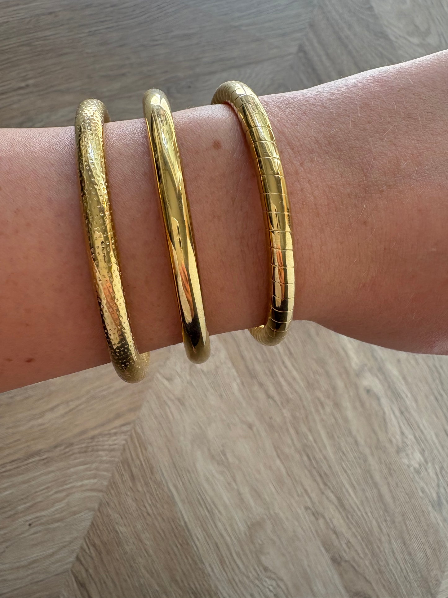 Lot de trois joncs en acier inoxydable | Loria