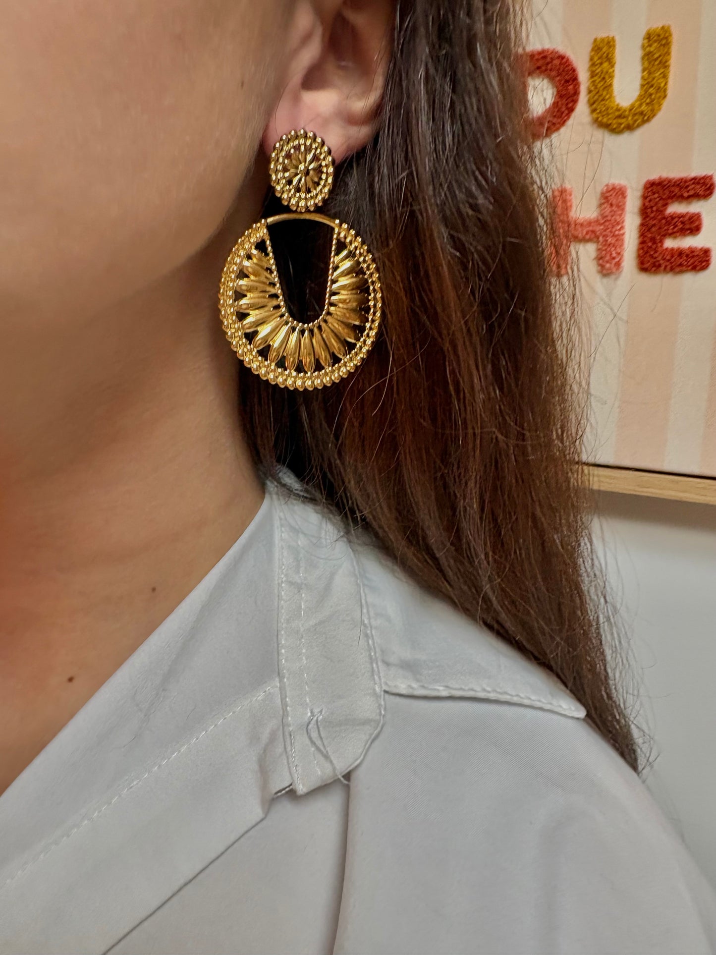 Boucles d’oreilles en acier inoxydable | Emy