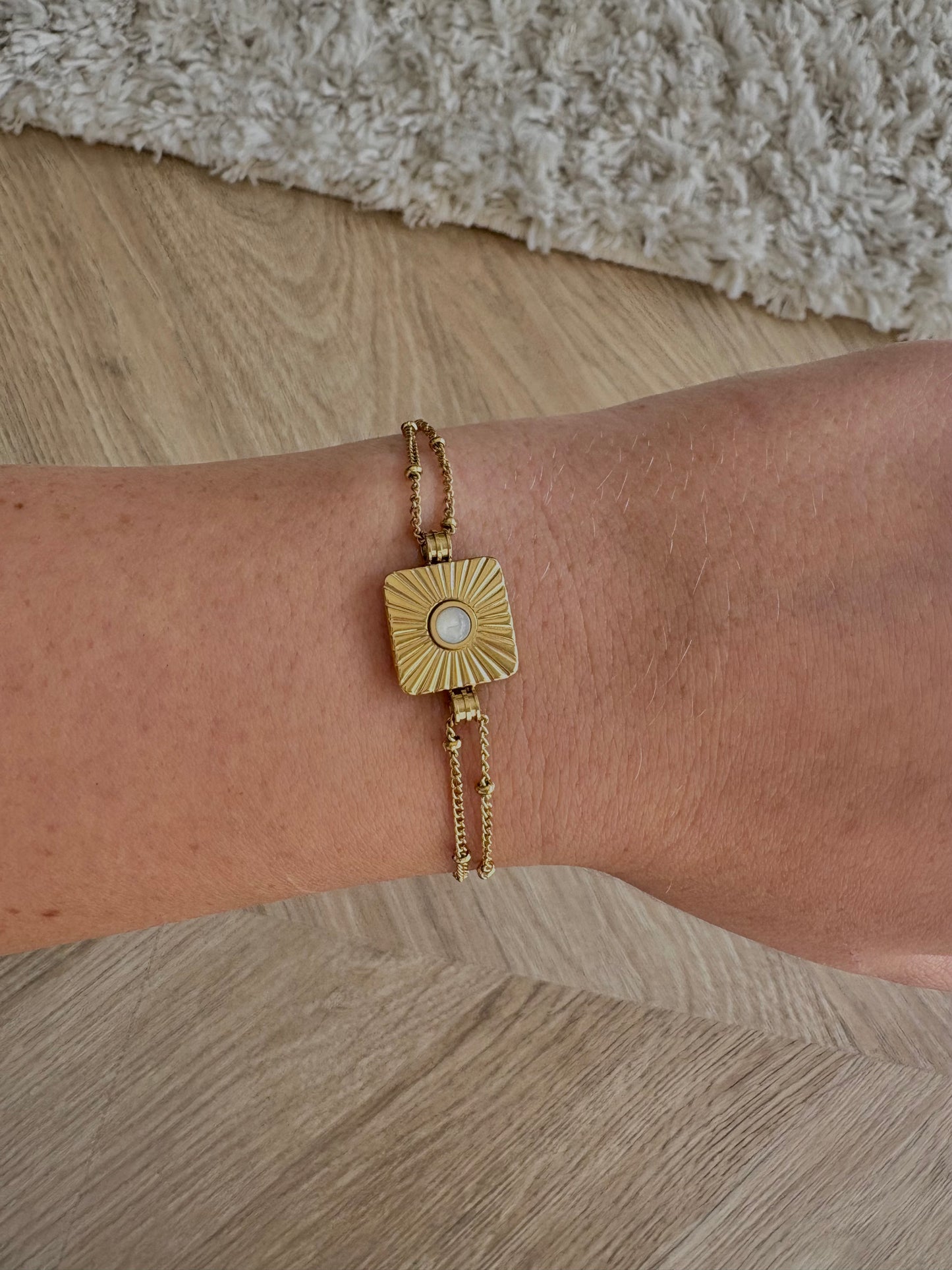 Bracelet en acier inoxydable et nacre | Louane