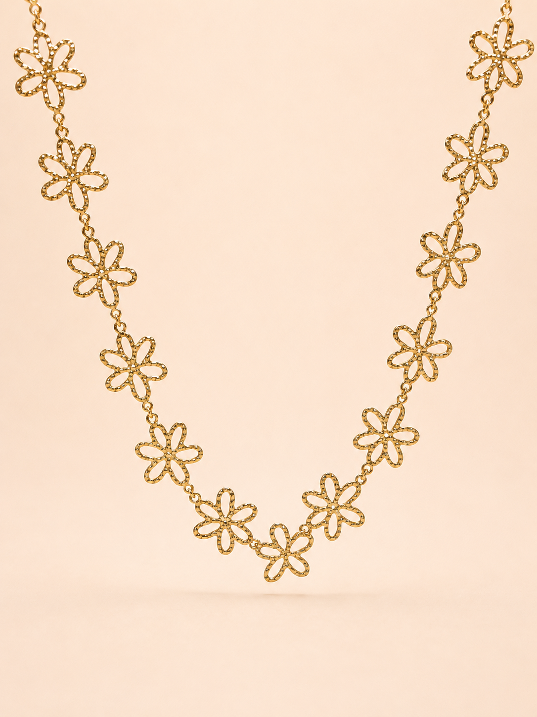 Collier fleur en acier inoxydable | Candie