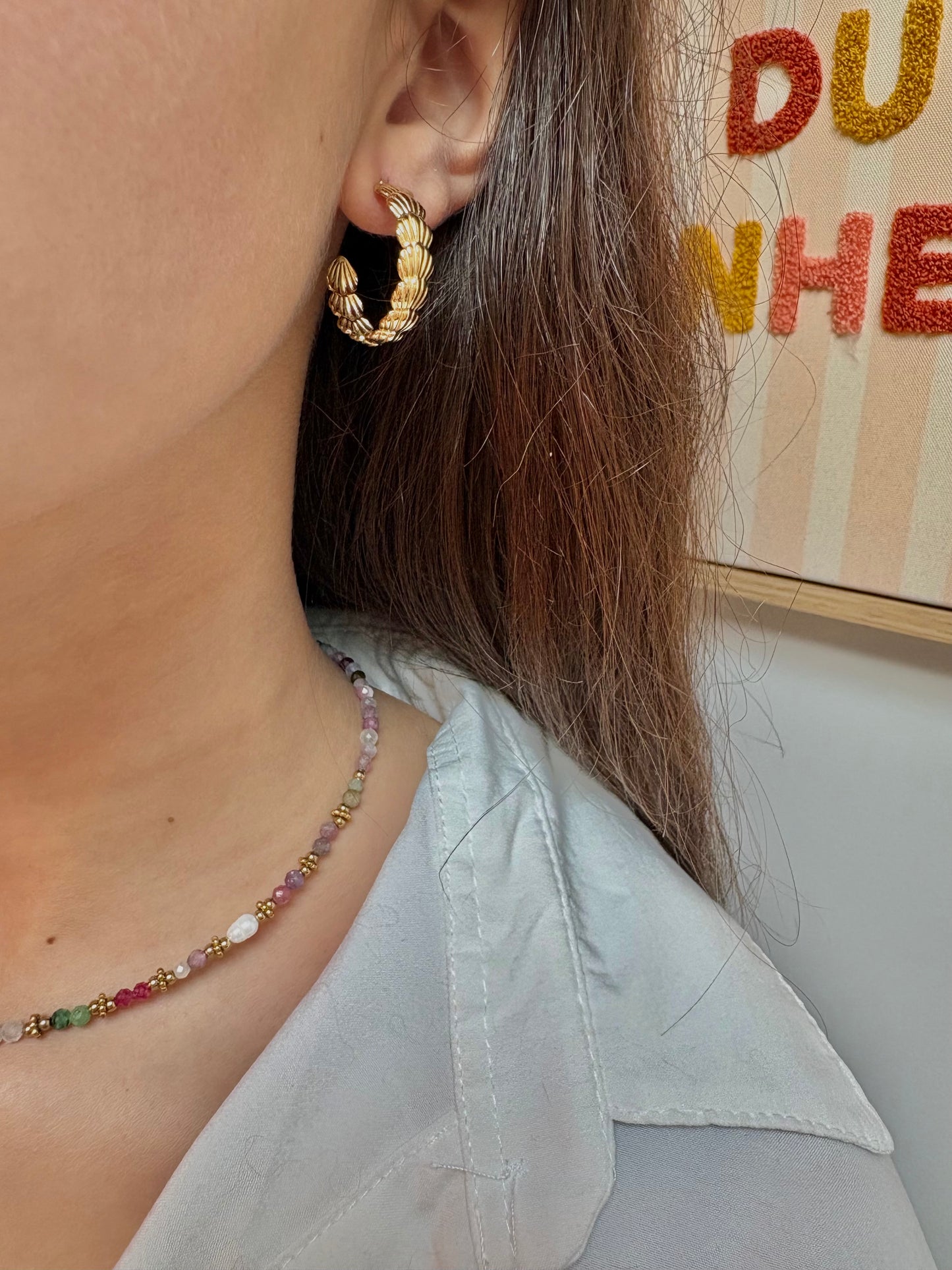 Boucles d’oreilles en acier inoxydable | Pauline