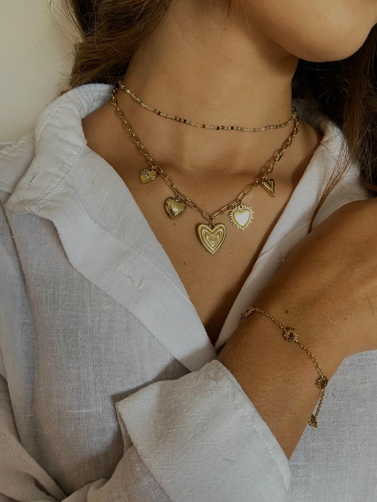 Collier charms/breloques en acier inoxydable | Elea
