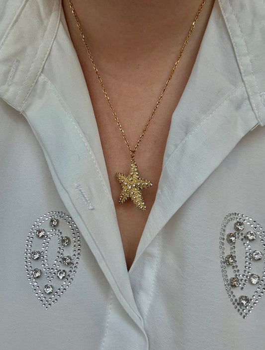 Collier en acier inoxydable fait main | Corte