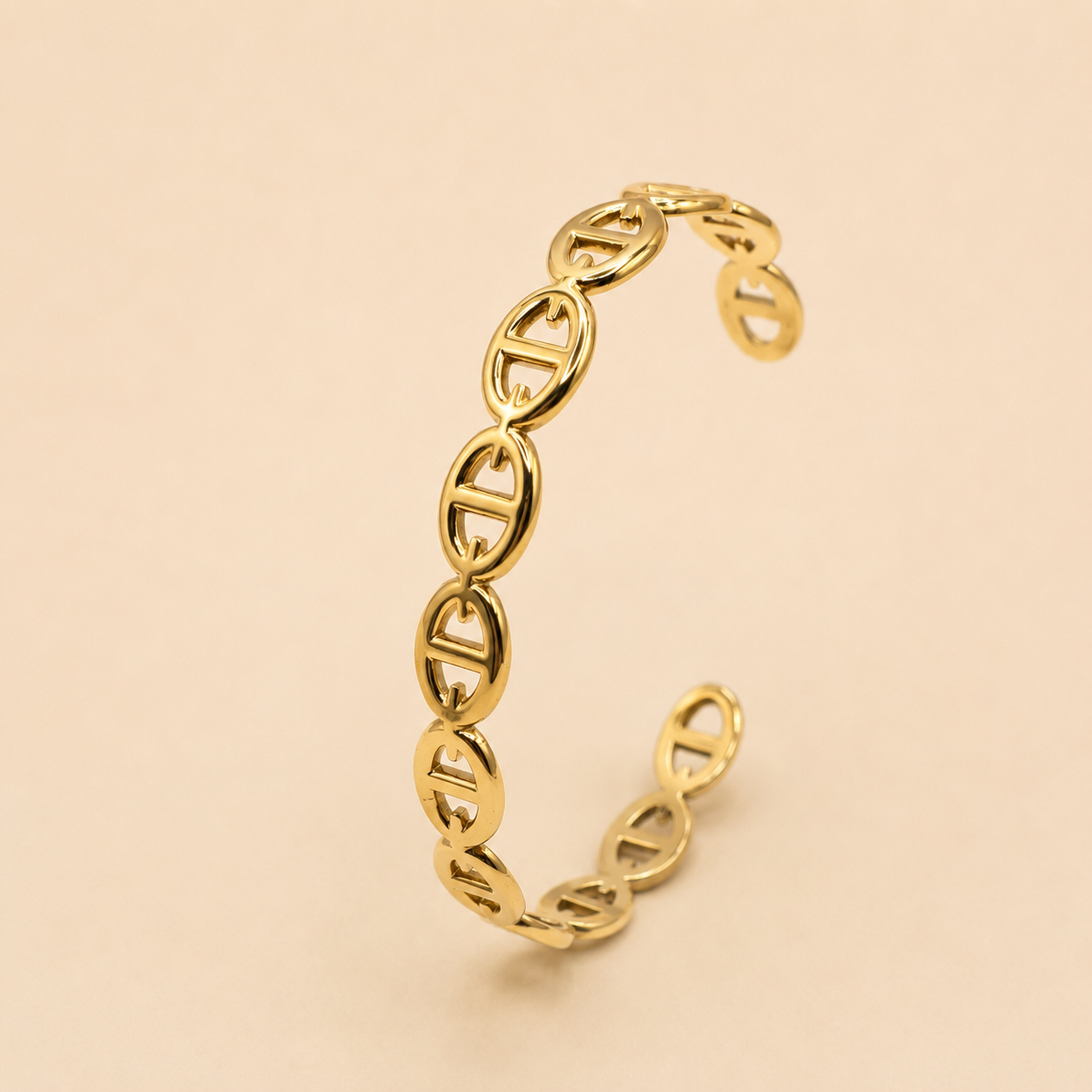 Jonc maille marine en acier inoxydable | Alexandra