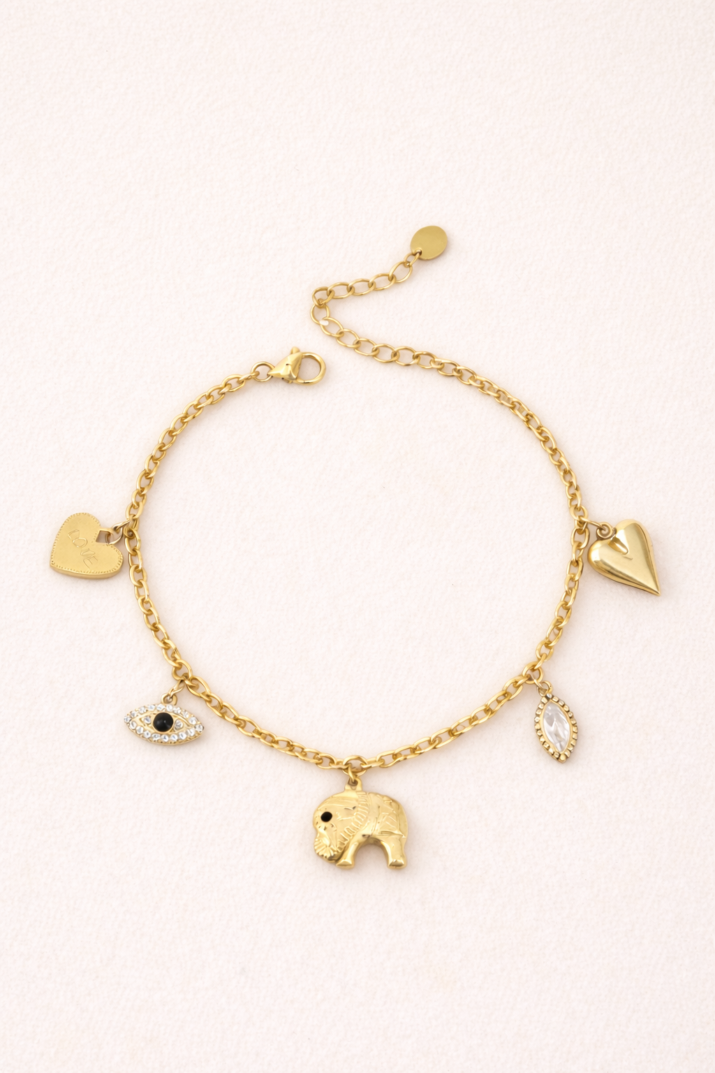 Bracelet breloques en acier inoxydable | Blair