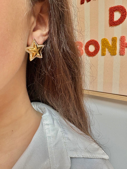 Boucles d’oreilles en acier inoxydable | Agathe