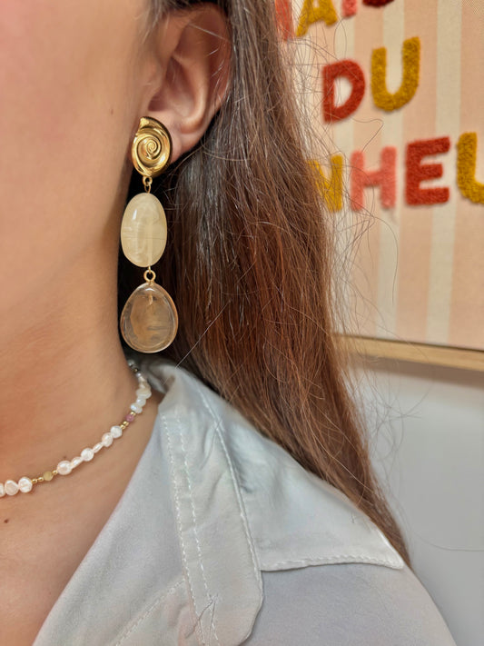 Boucles d’oreilles en acier inoxydable | Olivia