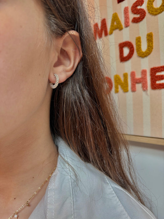 Boucles d’oreilles en acier inoxydable | Laura