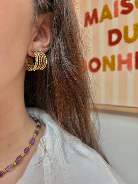 Boucles d’oreilles en acier inoxydable | Lise