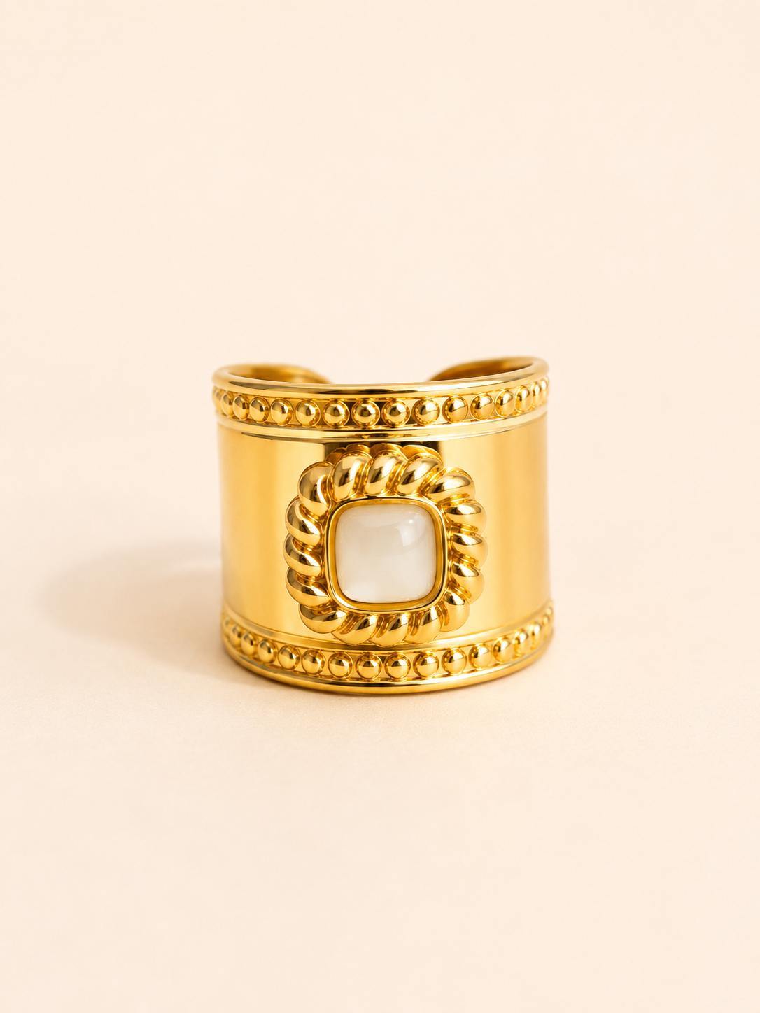 Bague en acier inoxydable | Nacre
