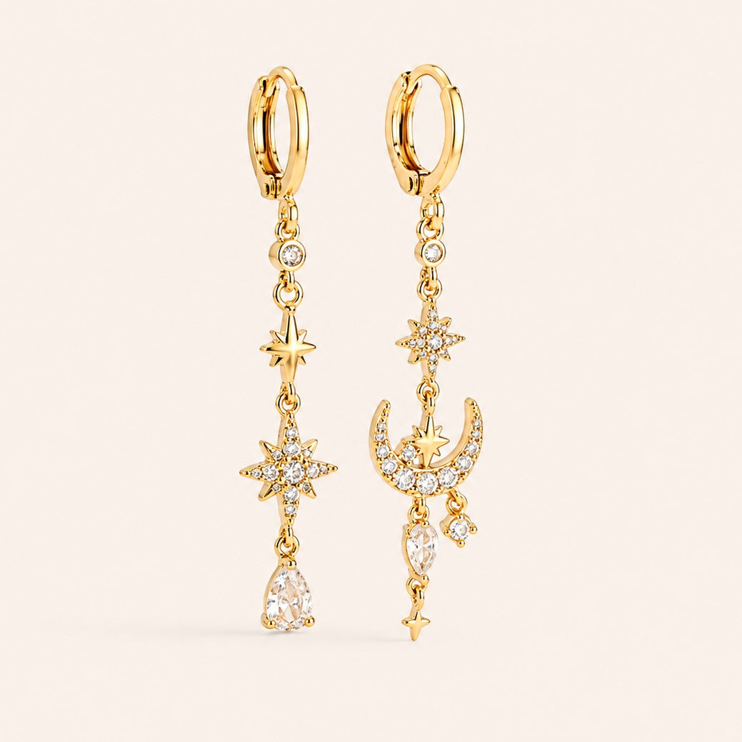 Boucle d’oreille en plaqué or 14k  | Léa