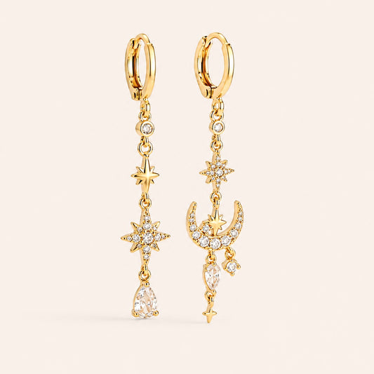 Boucle d’oreille en plaqué or 14k  | Léa