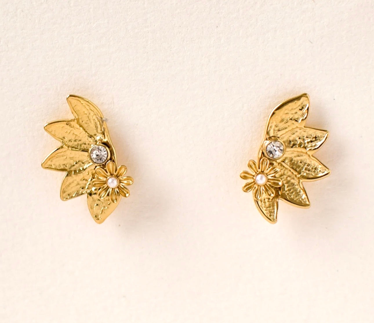 Boucles d’oreilles en acier inoxydable | Flora