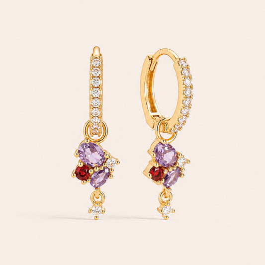Boucles d’oreilles en plaqué or 14k | Iris