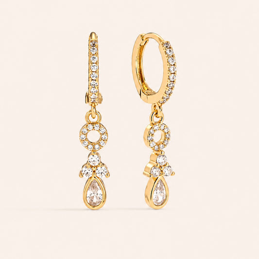 Boucle d’oreille en plaqué or 14k | Lison