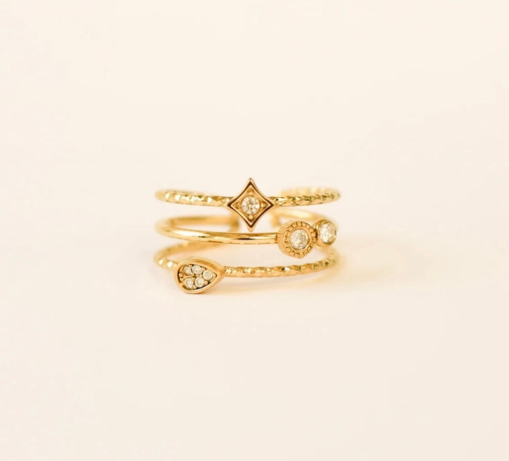 Bague en acier inoxydable | Ondine