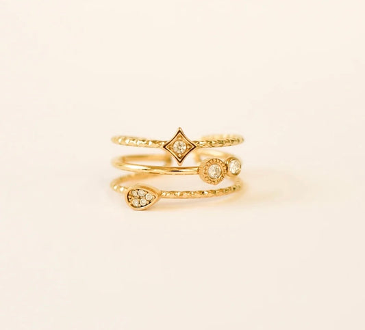 Bague en acier inoxydable | Ondine