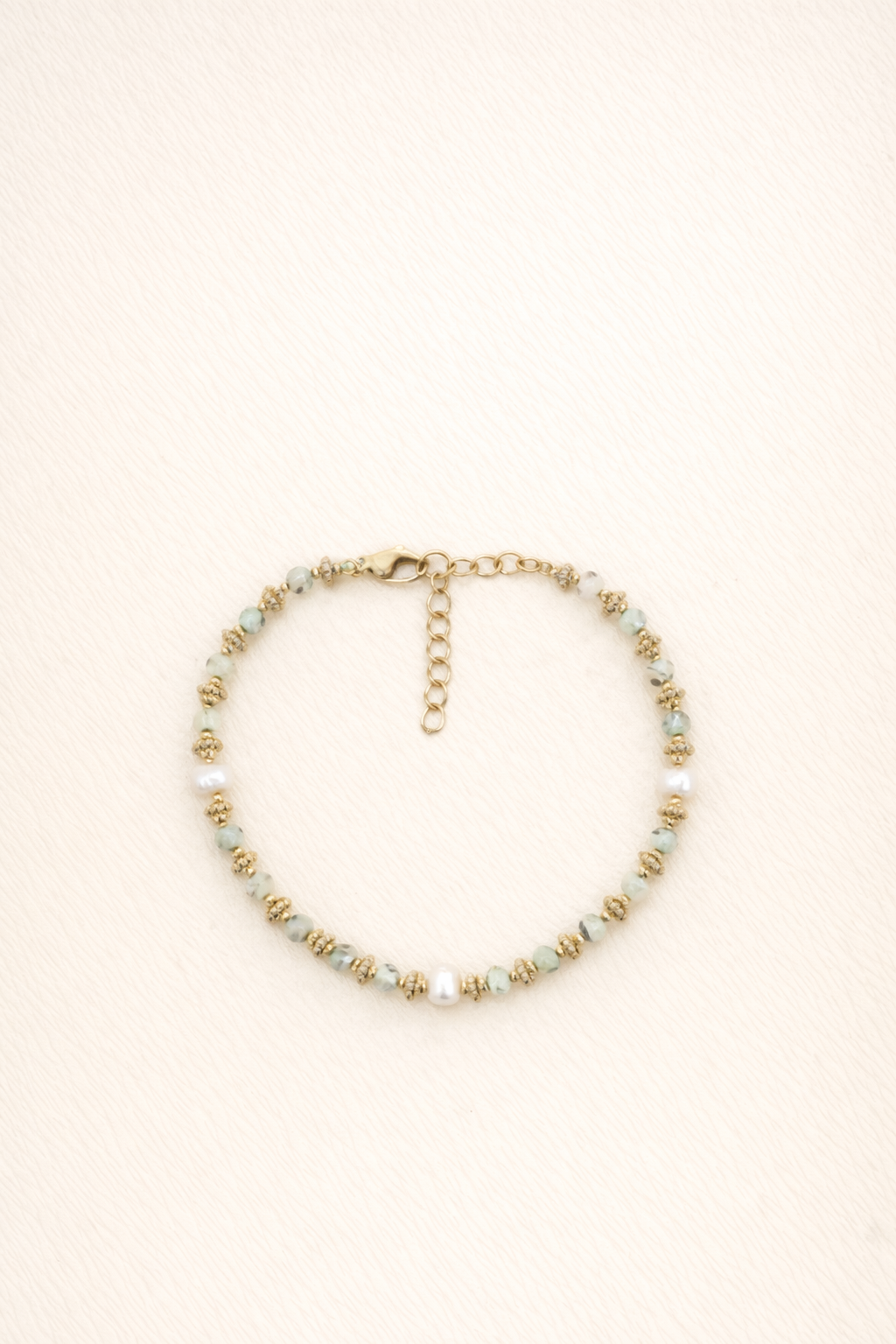 Bracelet en acier inoxydable et pierres naturelles et perles d’eau douce | Magla