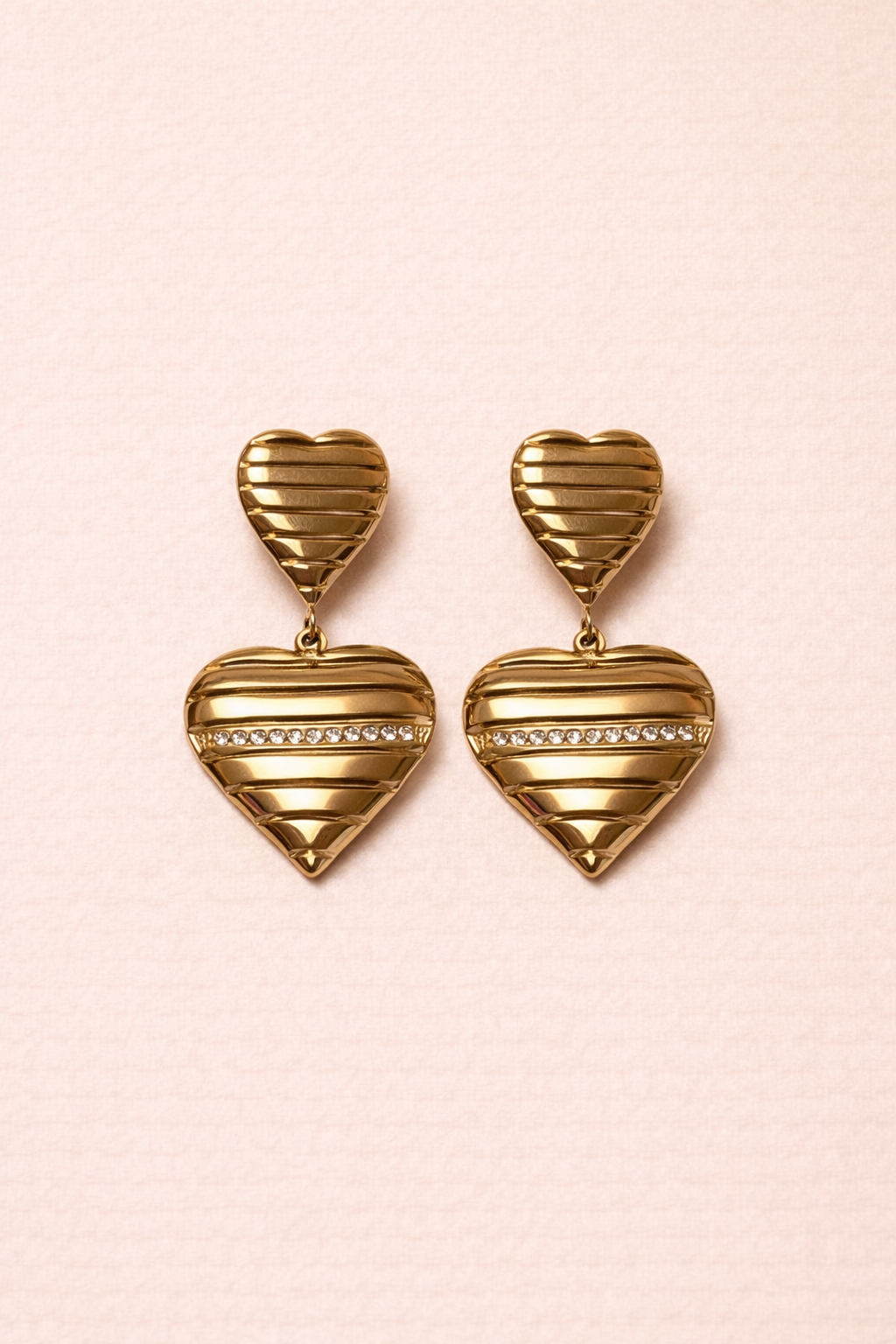 Boucles d’oreilles en acier inoxydable | Love