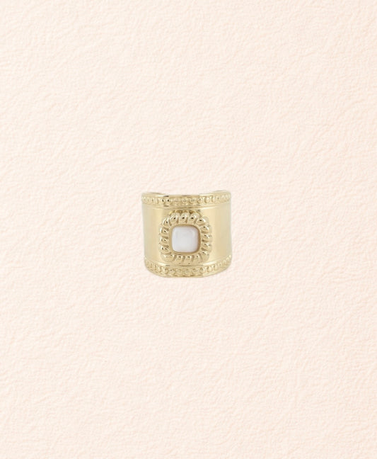 Bague en acier inoxydable | Nacre