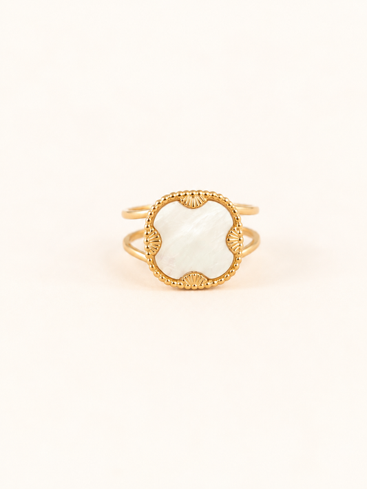 Bague en acier inoxydable nacre | Corinne