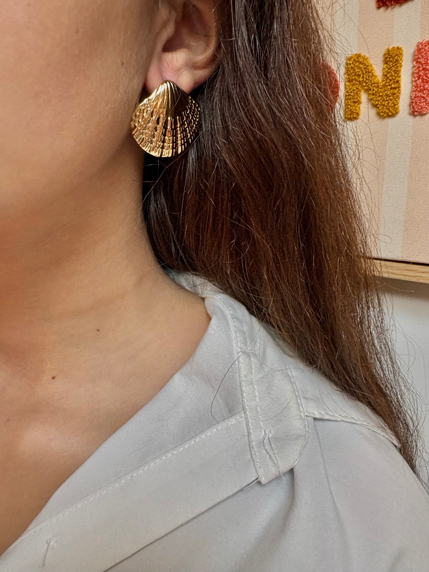 Boucles d’oreilles en acier inoxydable | Mathilde