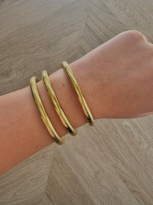 Lot de trois joncs en acier inoxydable | Loria