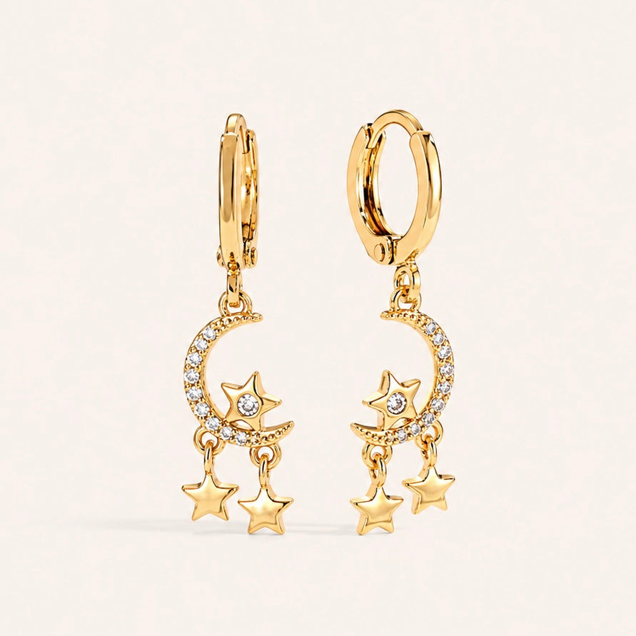 Boucles d’oreilles en plaqué or 14k | Leucate