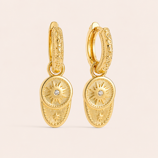 Boucles d’oreilles en plaqué or 14k | Pauline