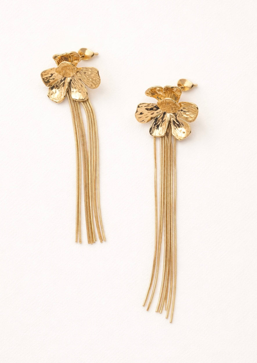 Boucles d’oreille pendantes en acier inoxydable | Naya