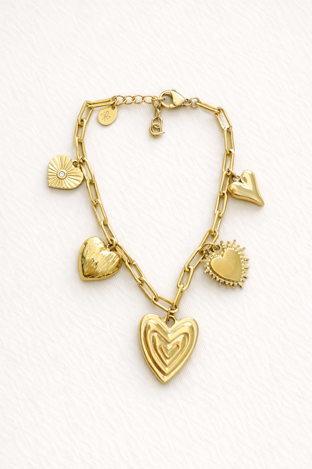 Bracelet breloques en acier inoxydable | Apolline