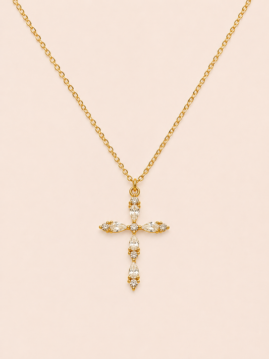 Collier croix en acier inoxydable | Corsica