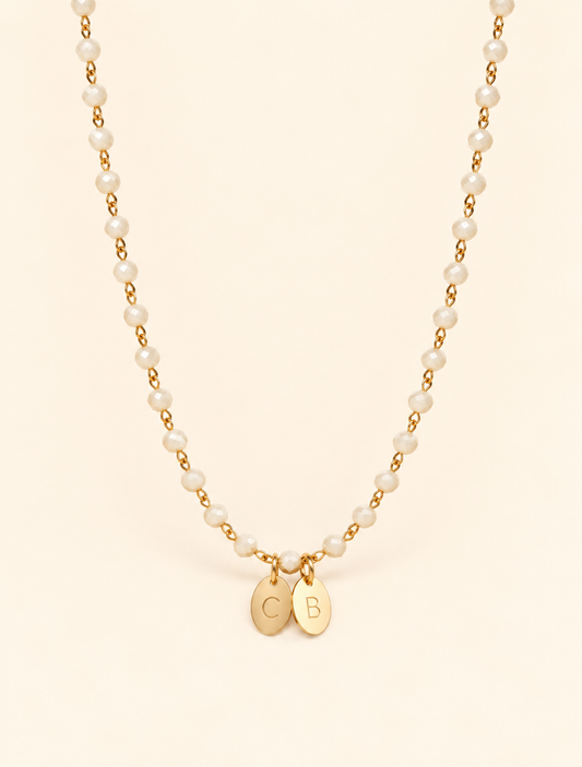 Collier pendentifs initiales